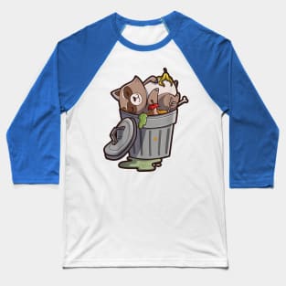 Cute Kawaii Raccoon 1 Baseball T-Shirt